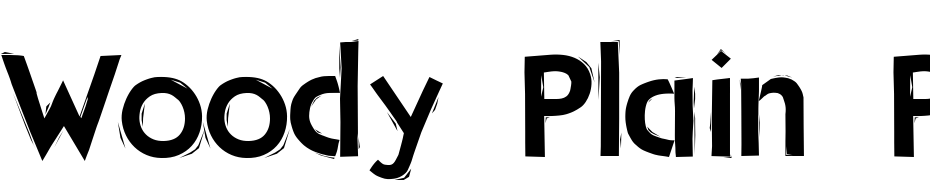 Woody Plain PDF Font Download Free