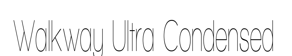 Walkway Ultra Condensed Font Download Free