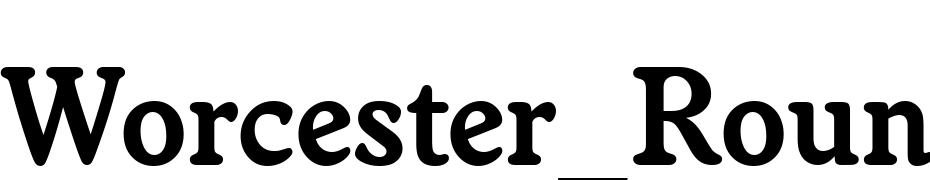 Worcester_Round_Becker_Bold Font Download Free