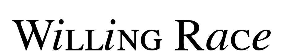 Willing Race Font Download Free