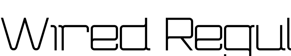 Wired Regular Font Download Free