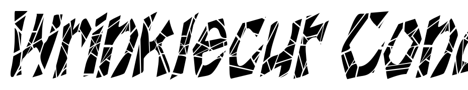 Wrinklecut Condensed Oblique Font Download Free