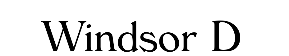 Windsor D Font Download Free