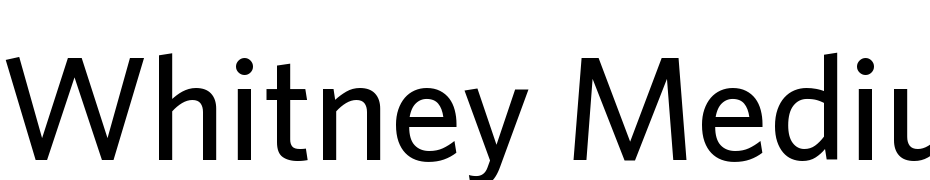 Whitney Medium Polices Telecharger