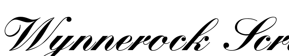 Wynnerock Script Black Font Download Free