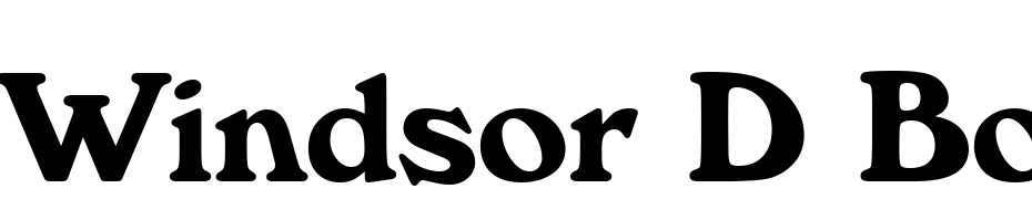 Windsor D Bold Font Download Free