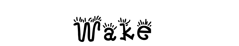 Wake & Bake cкачати шрифт безкоштовно
