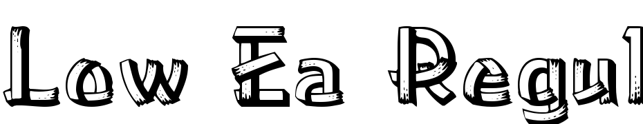 Low Ea Regular Font Download Free