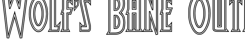 Wolf's Bane Outline Font Download Free