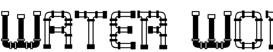 Water Works Caps Bold Font Download Free