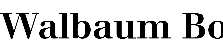 Walbaum Bold Oldstyle Figures Font Download Free