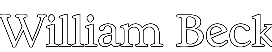 William Becker Outline Ex Light Fuente Descargar Gratis