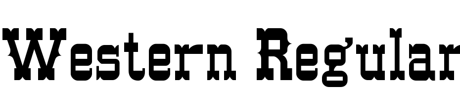 Western Regular001.001 Font Download Free
