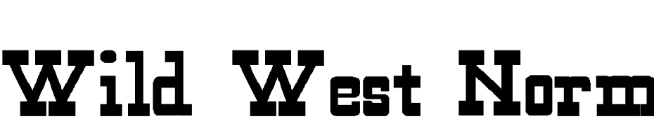 Wild West Normal Bold Font Download Free