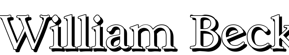 William Becker Shadow Xlight Regular Font Download Free