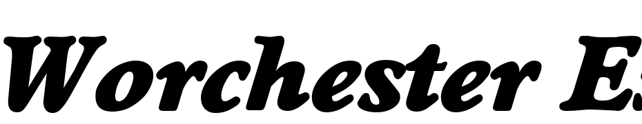 Worchester Extra Bold Ita Font Download Free