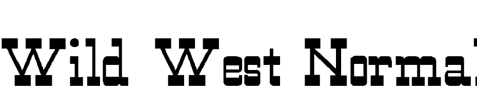 Wild West Normal Font Download Free