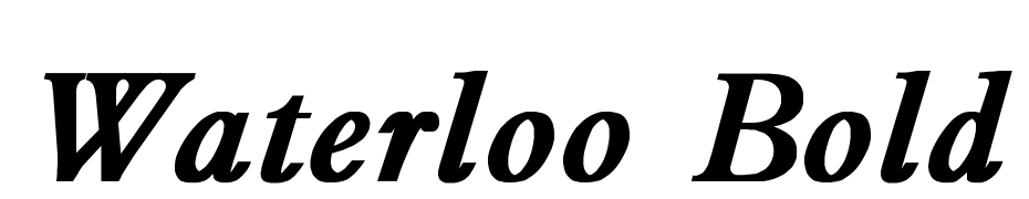 Waterloo Bold Font Download Free