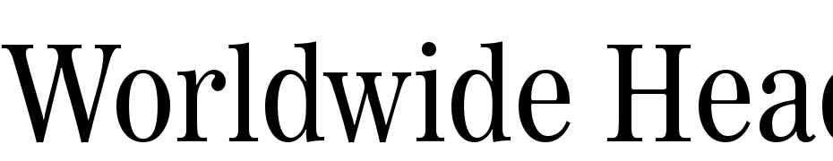 Worldwide Headline Font Download Free
