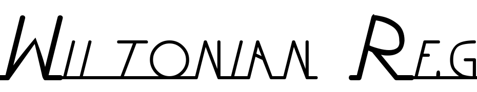 Wiltonian Regular Font Download Free