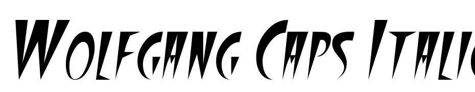 Wolfgang Caps Italic Font Download Free