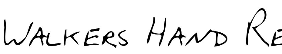 Walkers Hand Regular Font Download Free