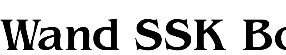 Wand SSK Bold Font Download Free