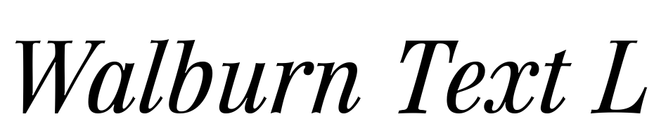Walburn Text Light Italic Font Download Free