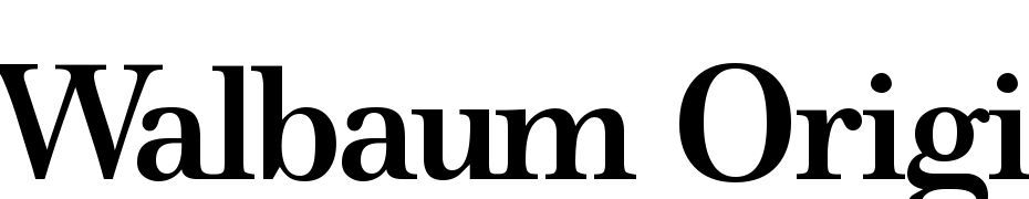 Walbaum Original Bold Font Download Free