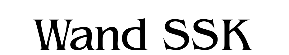 Wand SSK Font Download Free