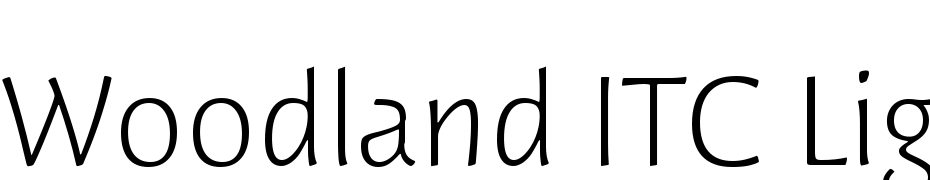 Woodland ITC Light Font Download Free