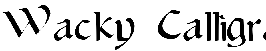 Wacky Calligraphic Font Download Free