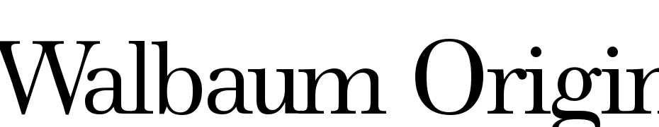 Walbaum Original Regular Font Download Free