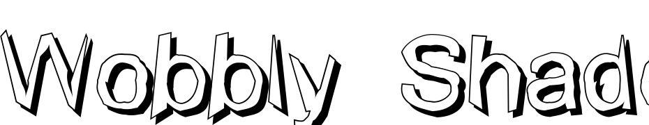 Wobbly  Shadow Font Download Free