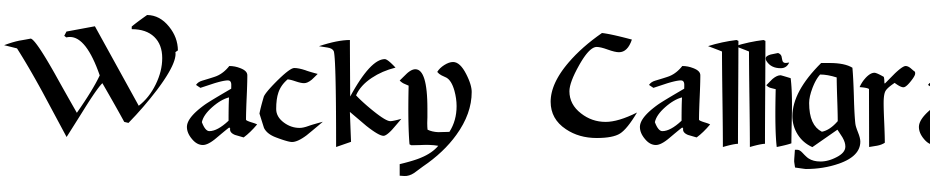 Wacky Calligraphic Bold Font Download Free