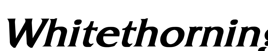 Whitethorning Bold Italic Font Download Free