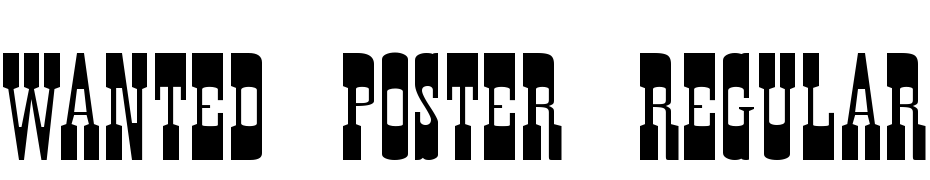 Wanted Poster Regular Font Download Free