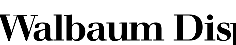 Walbaum Display Bold Font Download Free