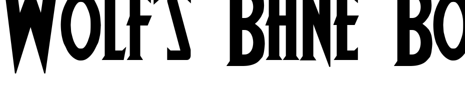 Wolf's Bane Bold Font Download Free