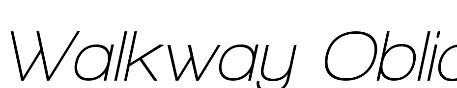 Walkway Oblique Semi Bold Font Download Free