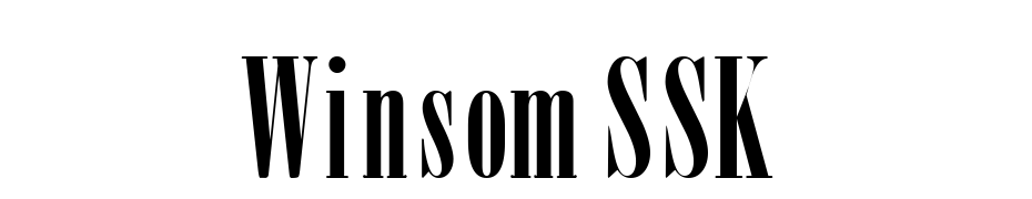 Winsom SSK Font Download Free