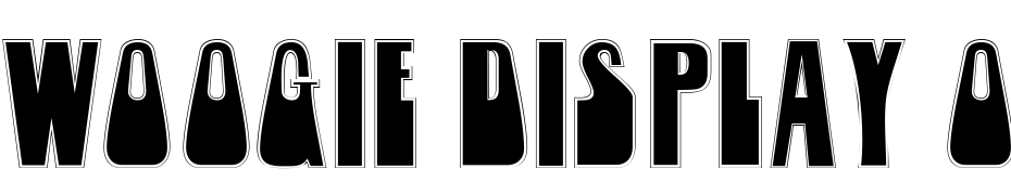 Woogie Display Outline Caps SSK Font Download Free