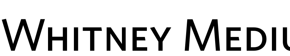 Whitney Medium SC Font Download Free