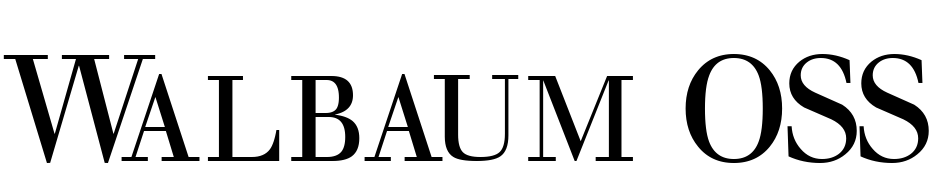 Walbaum OSSCap SSK Font Download Free