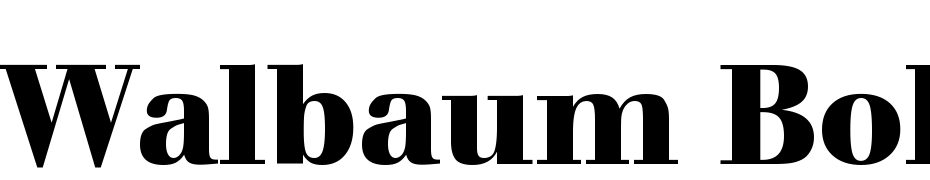 Walbaum Bold Font Download Free
