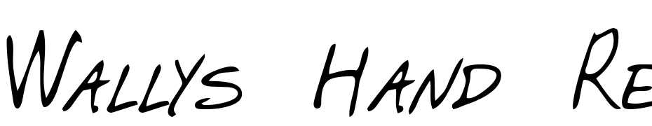 Wallys Hand Regular Font Download Free