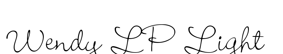 Wendy LP Light Font Download Free