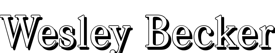 Wesley Becker Shadow Regular Scarica Caratteri Gratis