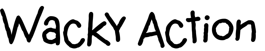 Wacky Action BTN Wavy Schrift Herunterladen Kostenlos