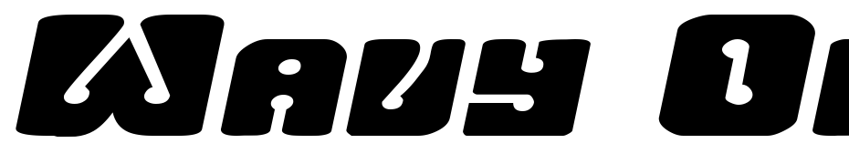 Wavy Ornamental Extended Oblique Font Download Free